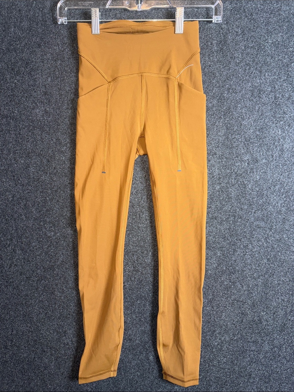 Lululemon All the Right Places High Rise Leggings Ochre Yellow Size 0 Pockets